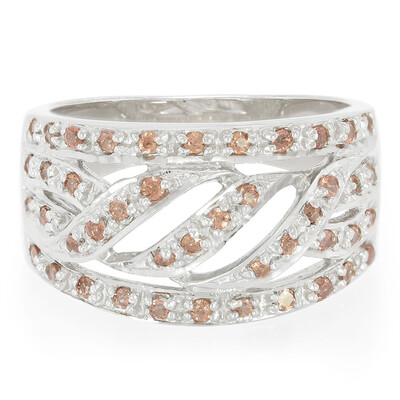 Bague en argent et Grenat du Mozambique