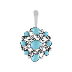 Pendentif en argent et Turquoise Sleeping Beauty (Desert Chic)