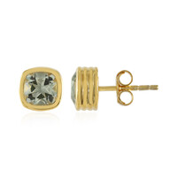Boucles d'oreilles en argent et Améthyste verte