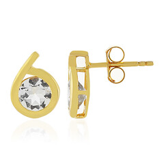 Boucles d'oreilles en argent et Quartz blanc