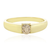 Bague en or et Diamant chocolat I2