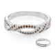 Bague en argent et Diamant fantaisie