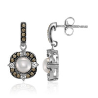Boucles d'oreilles en argent et Perle de culture d'eau douce