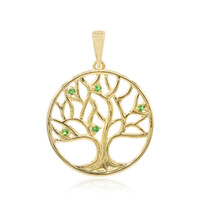 Pendentif en argent et Grenat Tsavorite