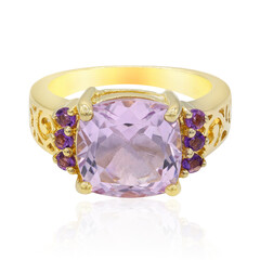 Bague en argent et Améthyste Rose de France