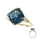 Bague en or et Topaze bleu de Londres (dagen)
