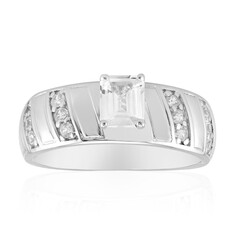 Bague en argent et Saphir blanc