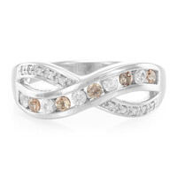 Bague en argent et Grenat de Tanzanie à couleur changeante