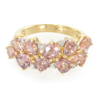 Bague en or et Saphir Padparadscha non chauffé (AMAYANI)