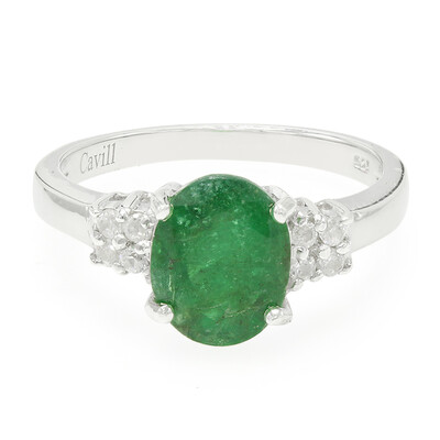 Bague en argent et Emeraude de Bahia