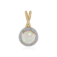Pendentif en or et Opale Welo