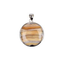 Pendentif en argent et Agate dentelle