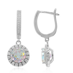 Boucles d'oreilles en argent et Topaze Rayon de Lune