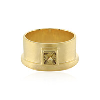 Bague en argent et Zircon jaune