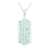 Collier en argent et Tourmaline Paraïba