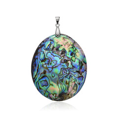 Pendentif en argent et Coquillage d'Abalone