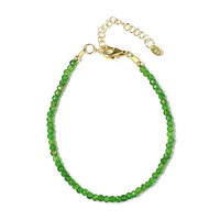 Bracelet en argent et Diopside de Russie