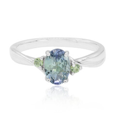 Bague en or et Tanzanite caméléon