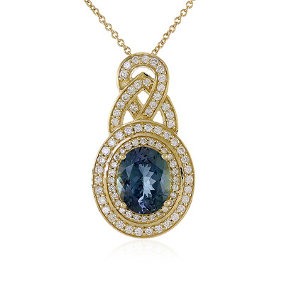 Collier en or et Tanzanite non chauffée (de Melo)
