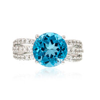 Bague en argent et Topaze de Marambaia