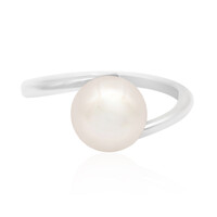 Bague en argent et Perle de culture d'eau douce