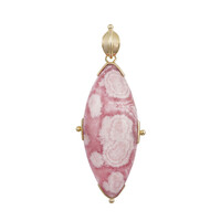 Pendentif en argent et Rhodochrosite (Bali Barong)