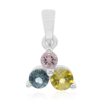 Pendentif en argent et Tourmaline jaune