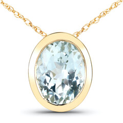 Collier en or et Aigue-marine