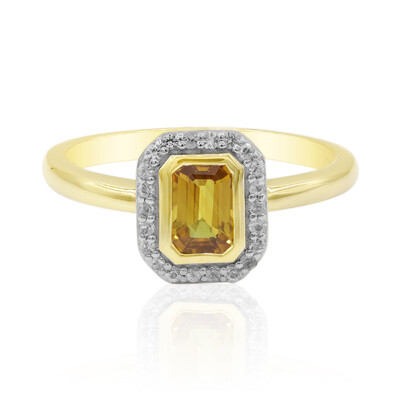 Bague en or et Saphir orange de Ban Ka Cha
