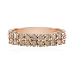 Bague en or et Diamant champagne SI2