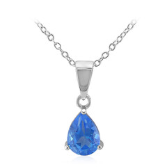 Collier en argent et Topaze Bleue Indigo