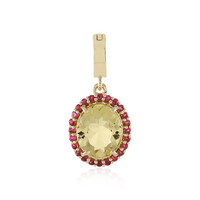 Pendentif en or et Béryl jaune