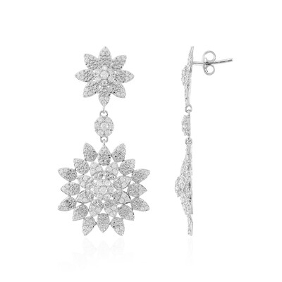 Boucles d'oreilles en argent et Zircon