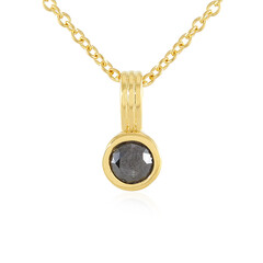 Collier en argent et Diamant noir