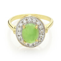 Bague en argent et Chrysoprase impériale