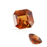  Zircon rouge du soir (gemme et boîte de collection)