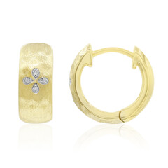 Boucles d'oreilles en argent et Diamant I1 (G)