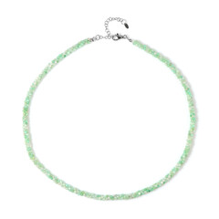 Collier en argent et Chrysoprase
