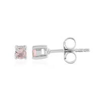 Boucles d'oreilles en argent et Tourmaline rose du Nigéria