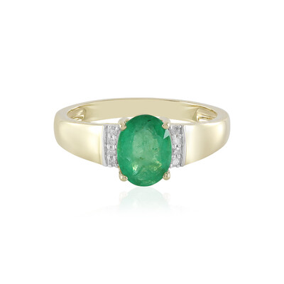 Bague en or et Emeraude du Brésil