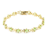 Bracelet en argent et Péridot