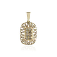 Pendentif en or et Diamant champagne SI2