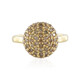 Bague en argent et Diamant chocolat I2