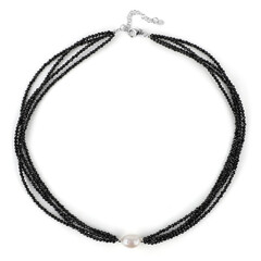 Collier en argent et Perle d'Akoya