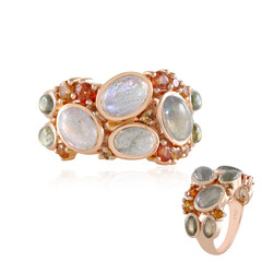 Bague en argent et Labradorite cuivrée de Maniry (KM by Juwelo)