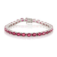 Bracelet en argent et Rubis de Madagascar