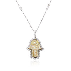 Collier en or et Diamant SI2 jaune (CIRARI)