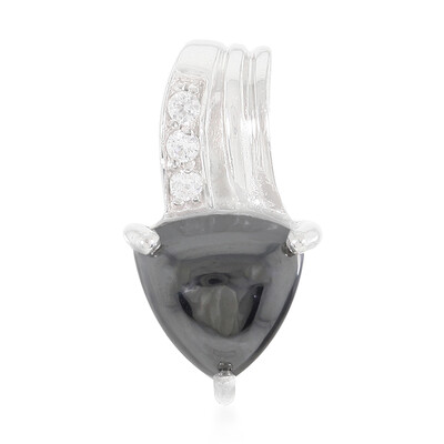 Pendentif en argent et Hématite noire