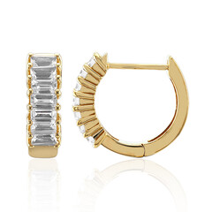 Boucles d'oreilles en argent et Topaze blanche