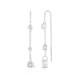 Boucles d'oreilles en argent et Topaze blanche